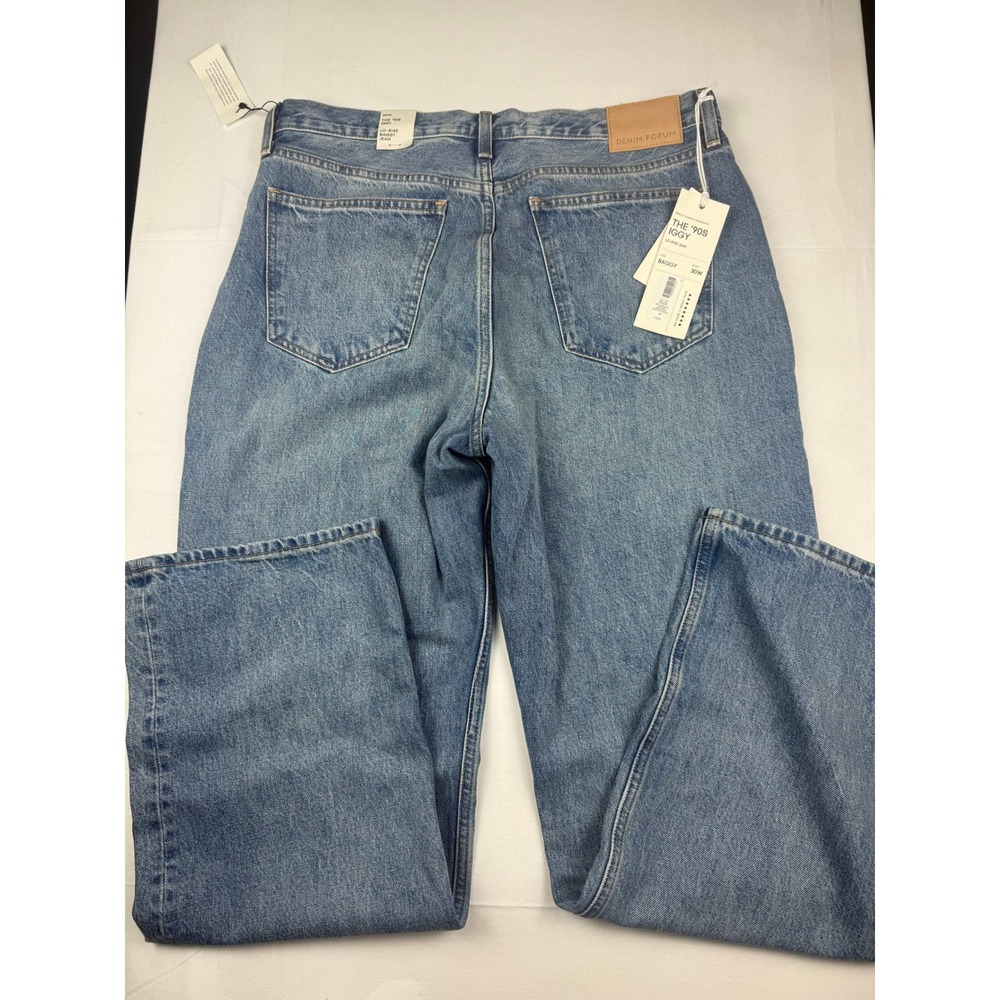 Denim Forum The '90s Iggy Jeans 30W Blue Lo-Rise Baggy Bleu Bellini Please NWT - Picture 4 of 5